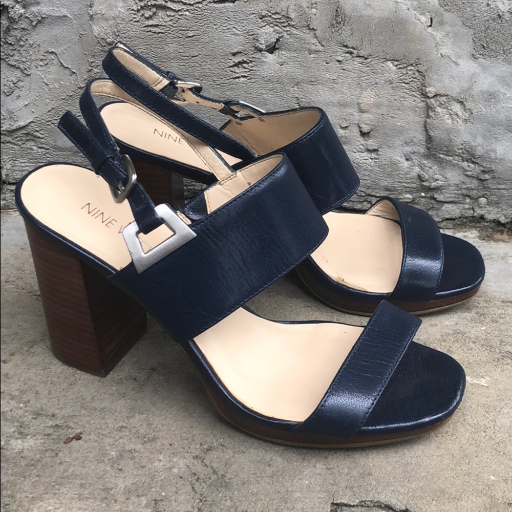 Paladian block heel sandal by Nine West